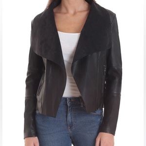 BAGATELLE NWT Open Front Faux Leather Jacket